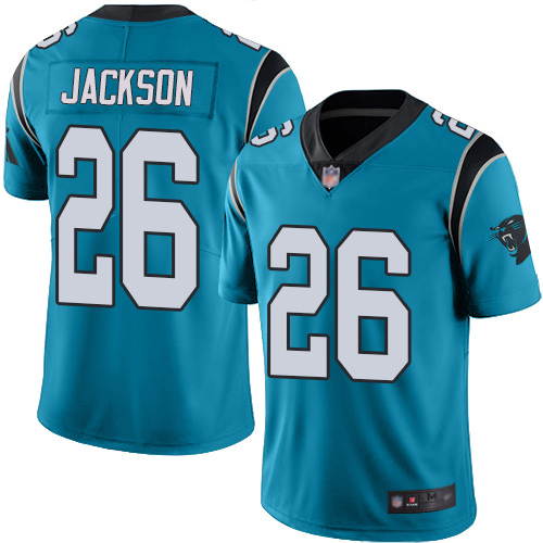 Carolina Panthers Limited Blue Men Donte Jackson Jersey NFL Football 26 Rush Vapor Untouchable